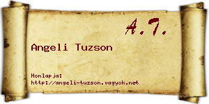 Angeli Tuzson névjegykártya
